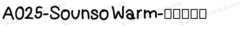A025-Sounso Warm字体转换